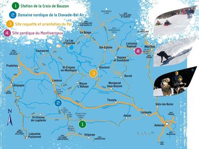 LOCALISATION DE LA CHAVADE SUR LA MONTAGNE D'ARDÈCHE  LOCALISATION DE LA CHAVADE SUR LA MONTAGNE D'ARDÈCHE